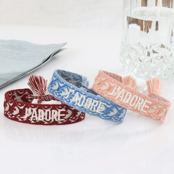 Embroidered Woven Friendship Bracelets - Image 5