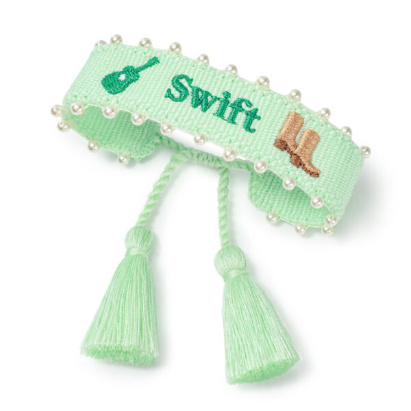 Taylor Swift Song Title Embroidered Woven Bracelet - Image 2