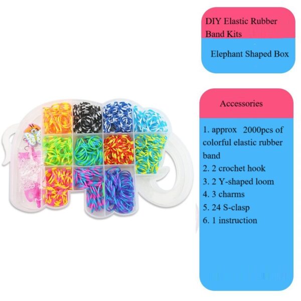 DIY Rainbow Rubber Band Elastic Bracelet - Image 7