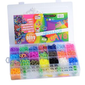 DIY Rainbow Bracelet with rubber band
