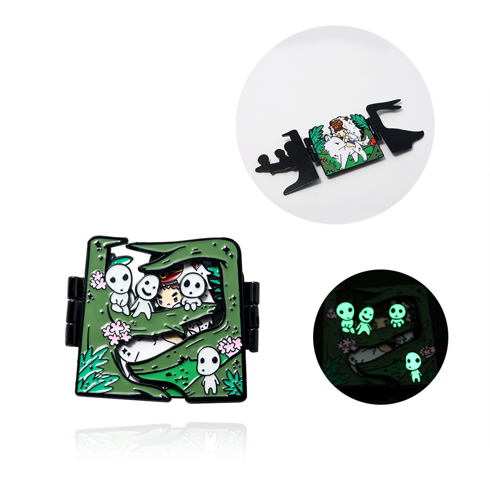 Glow-in-the-dark effective pin