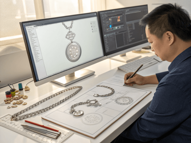 designing stainless steel charm