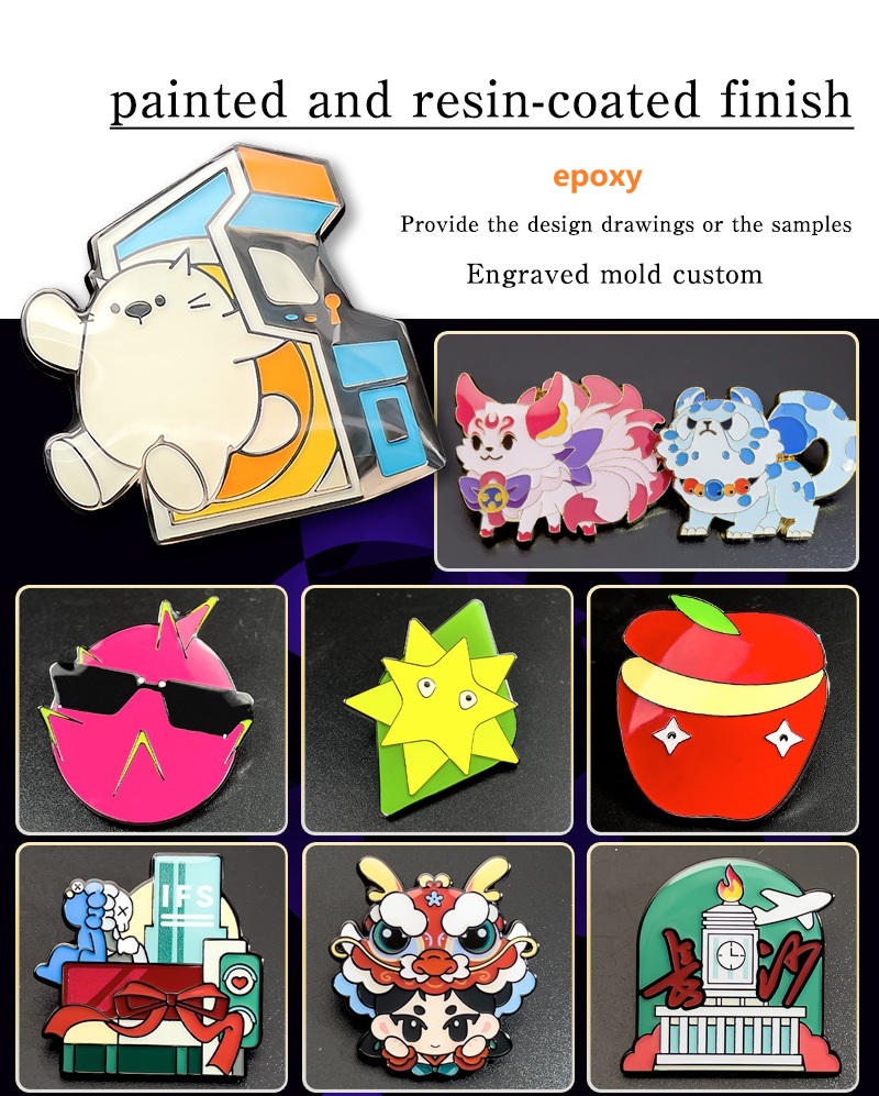 epoxy enamel metal pin