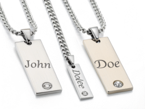personalized stainless steel necklace