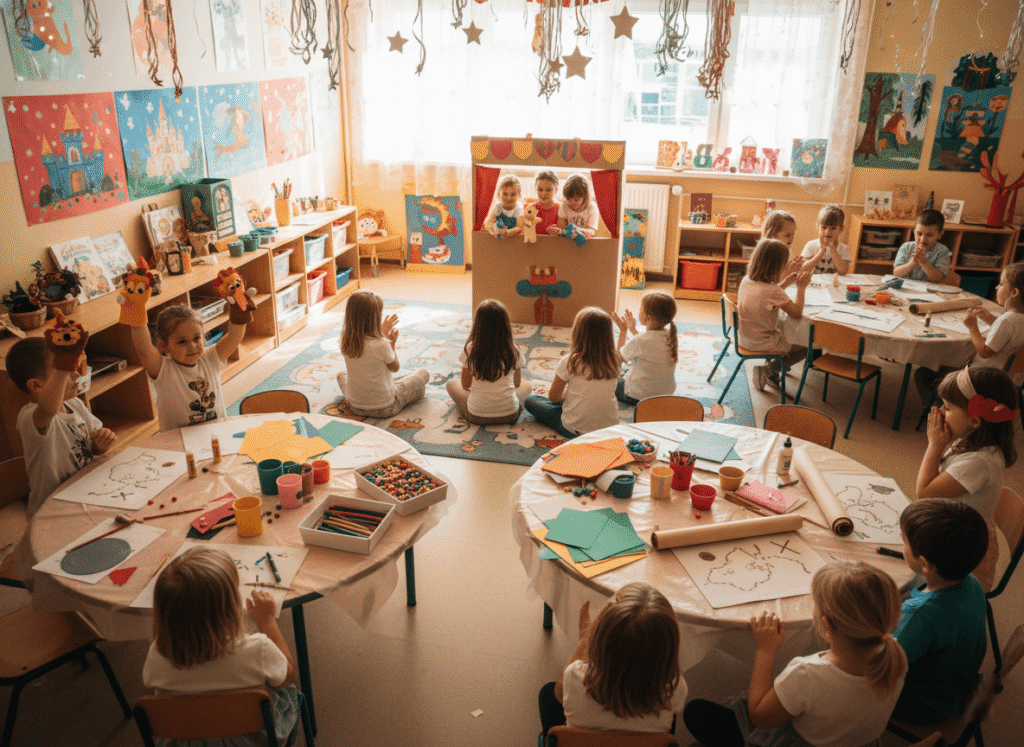 relaxed creative classroom environment