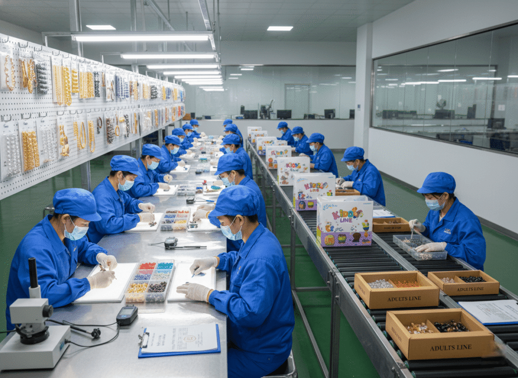  a jewelry kit production scene