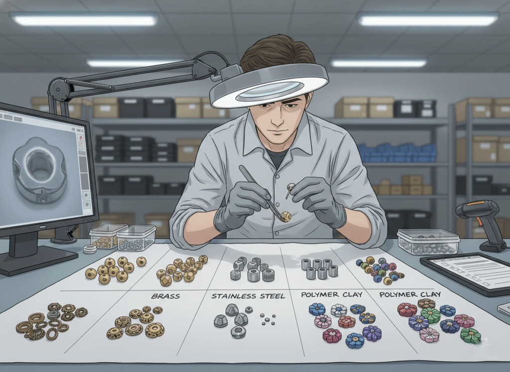 different bead materials compared