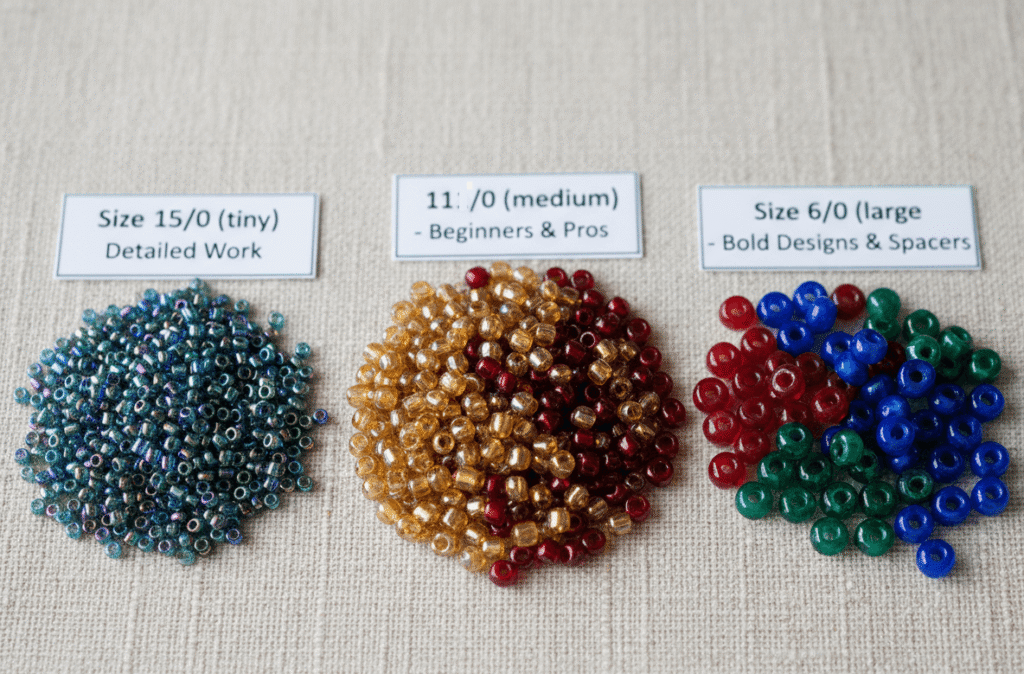 Seed Bead Size Comparison