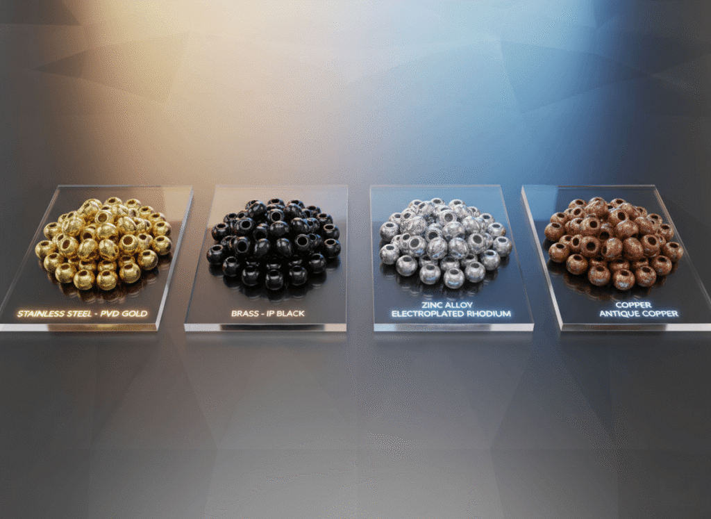 metal spacer beads OEM jewelry factory China