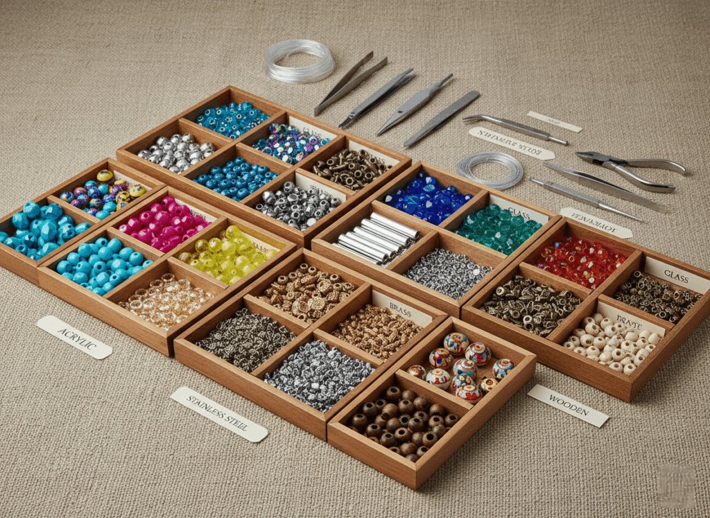 DIY bead kit materials comparison steel acrylic glass