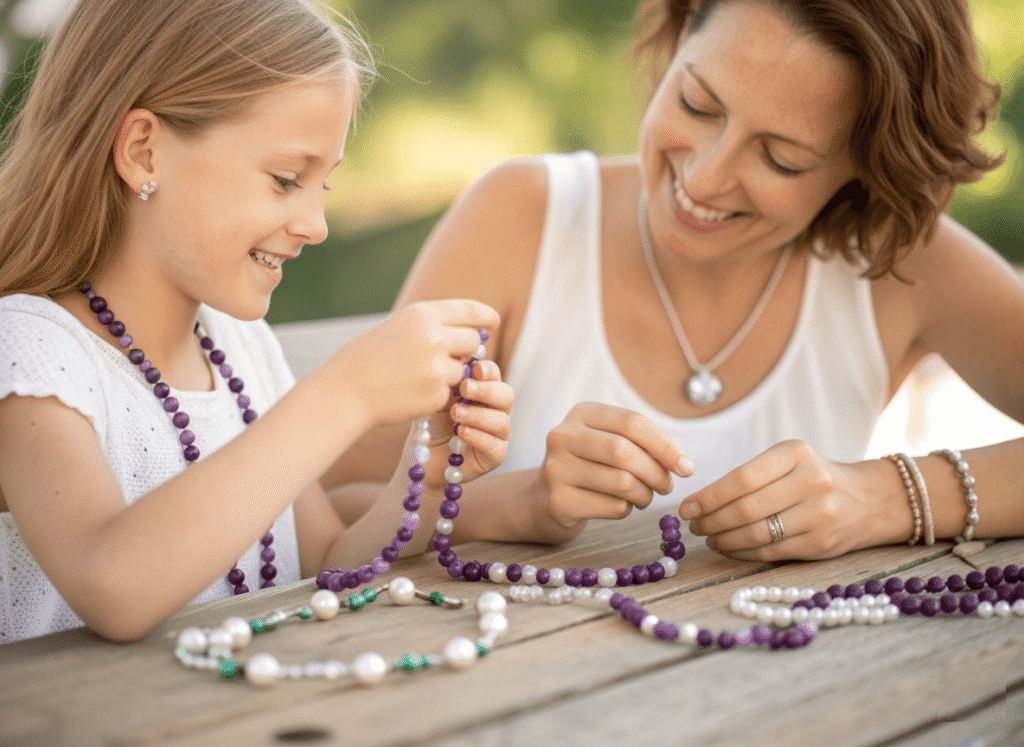 DIY gemstone bead kits for women