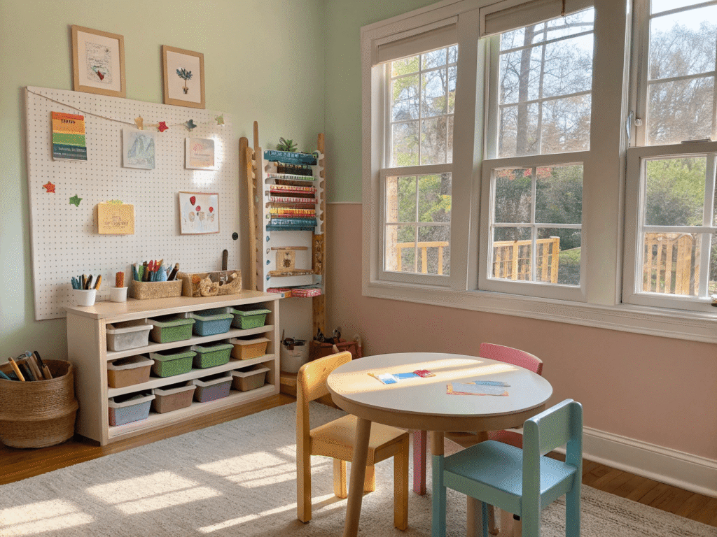 kid's craft safe corner design 