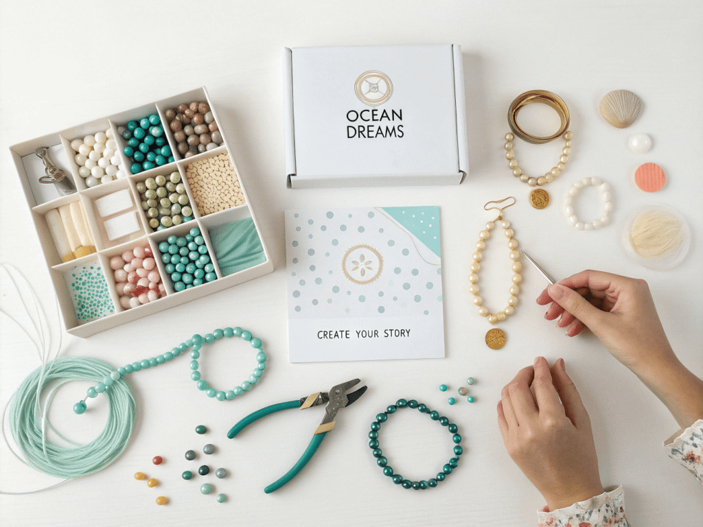 a modern DIY jewelry craft kit 