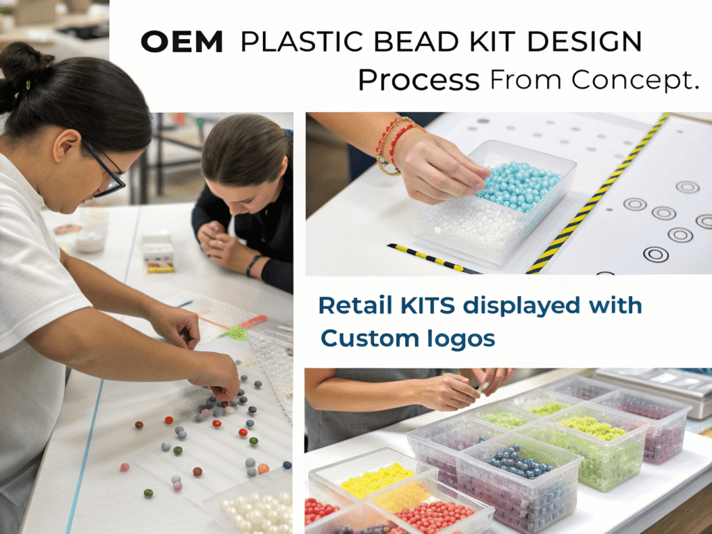 custom plastic bead jewelry kit design