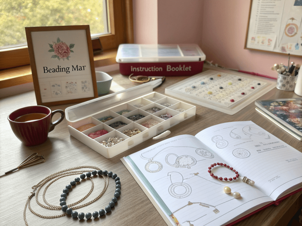 Organizers and work mats improve efficiency and creativity for beginners.