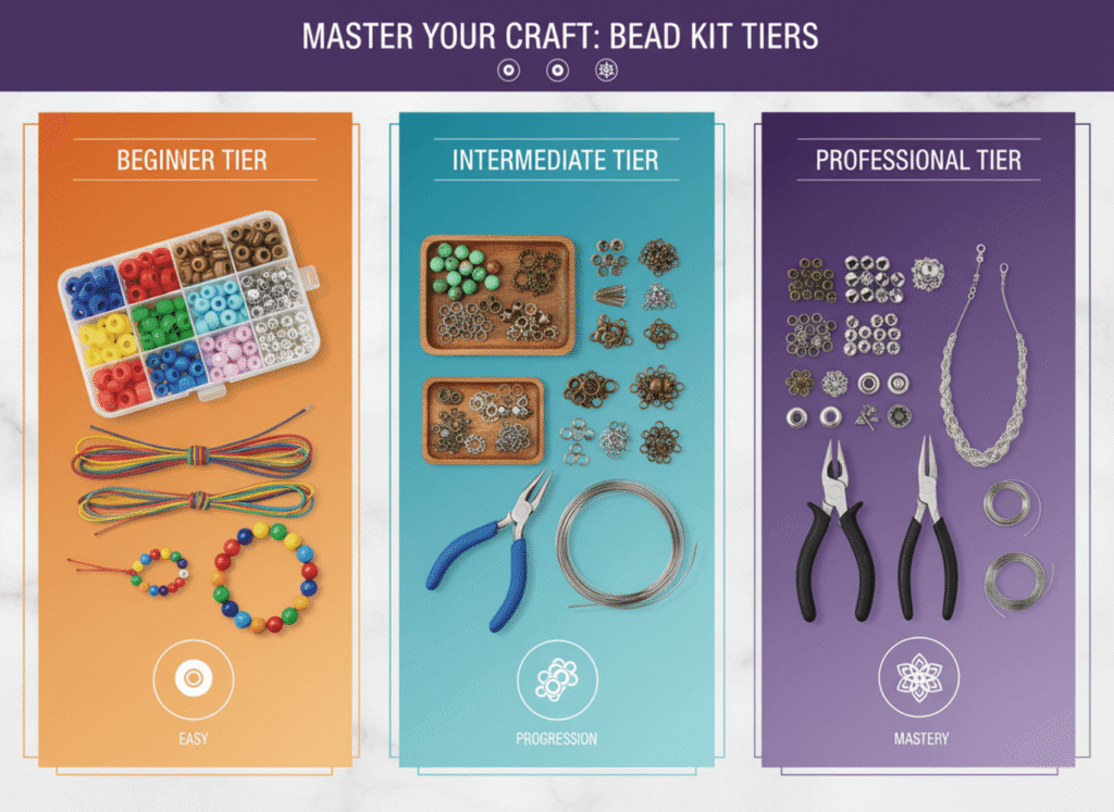  three bead kit tiers