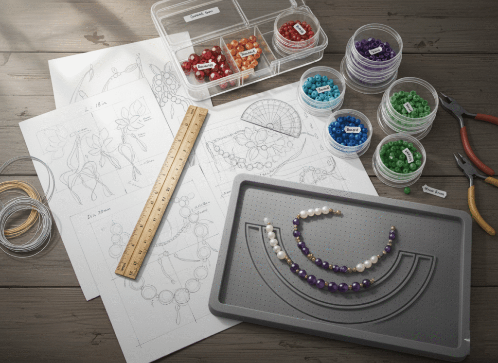 jewelry making beginner tool kit display