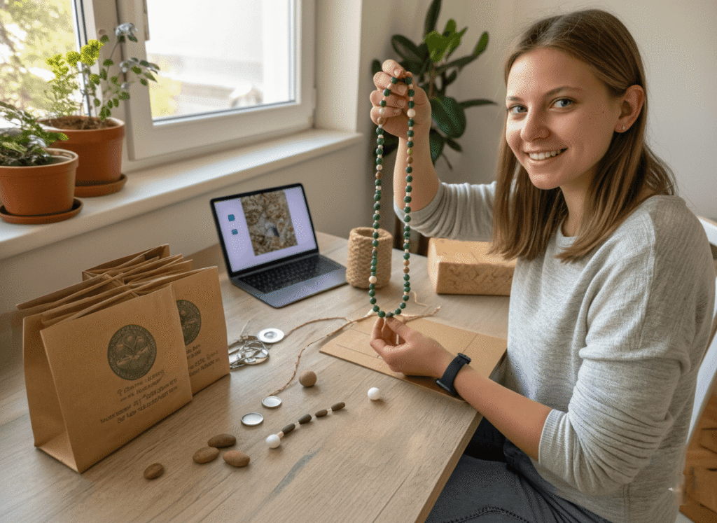 DIY jewelry kit with recycled materials