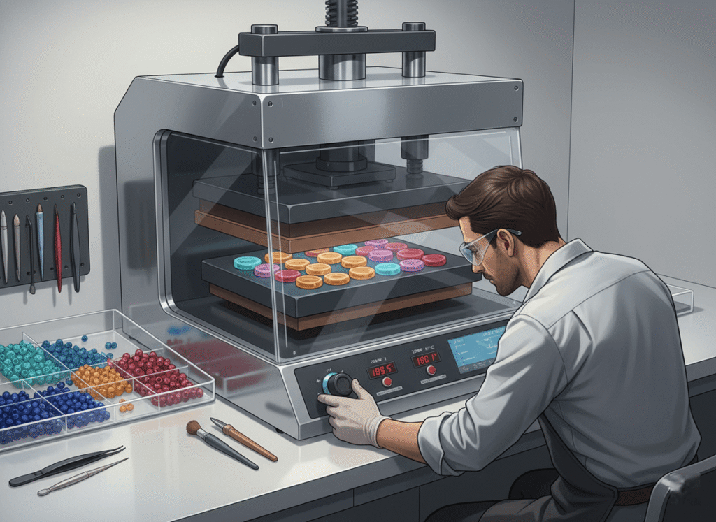 heat press bead production line