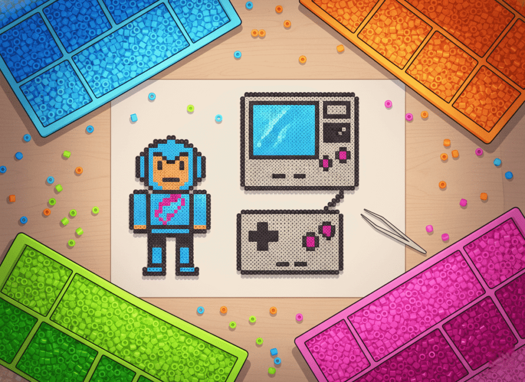 retro gaming fuse bead designs