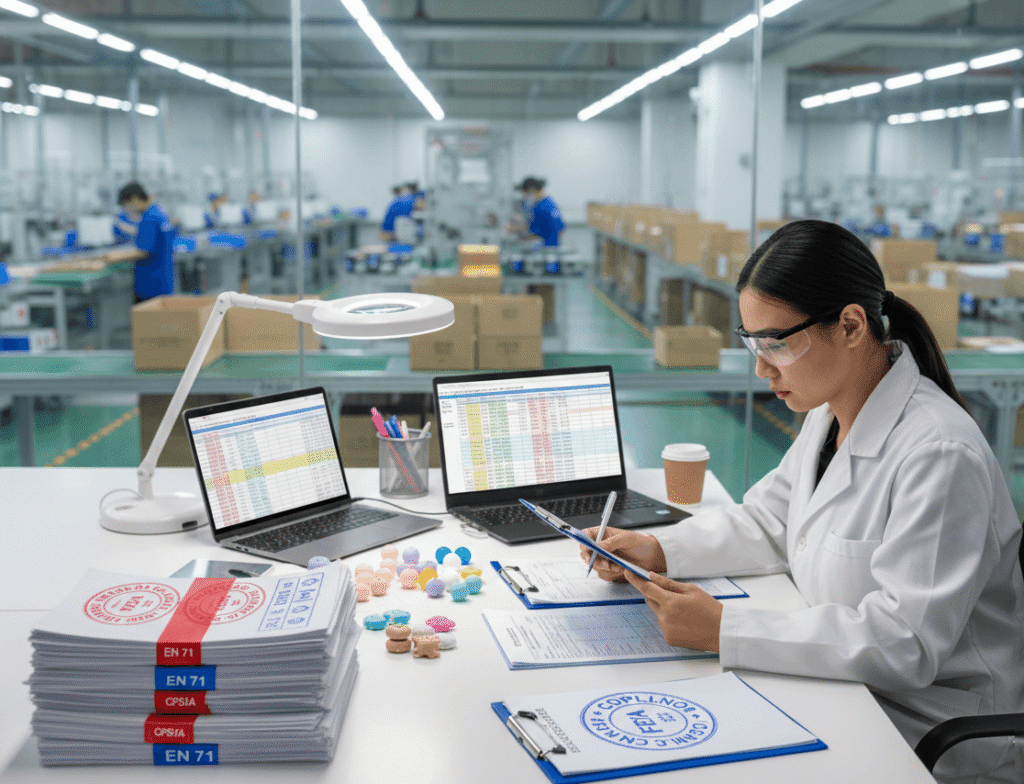 testing silicone beads in factory