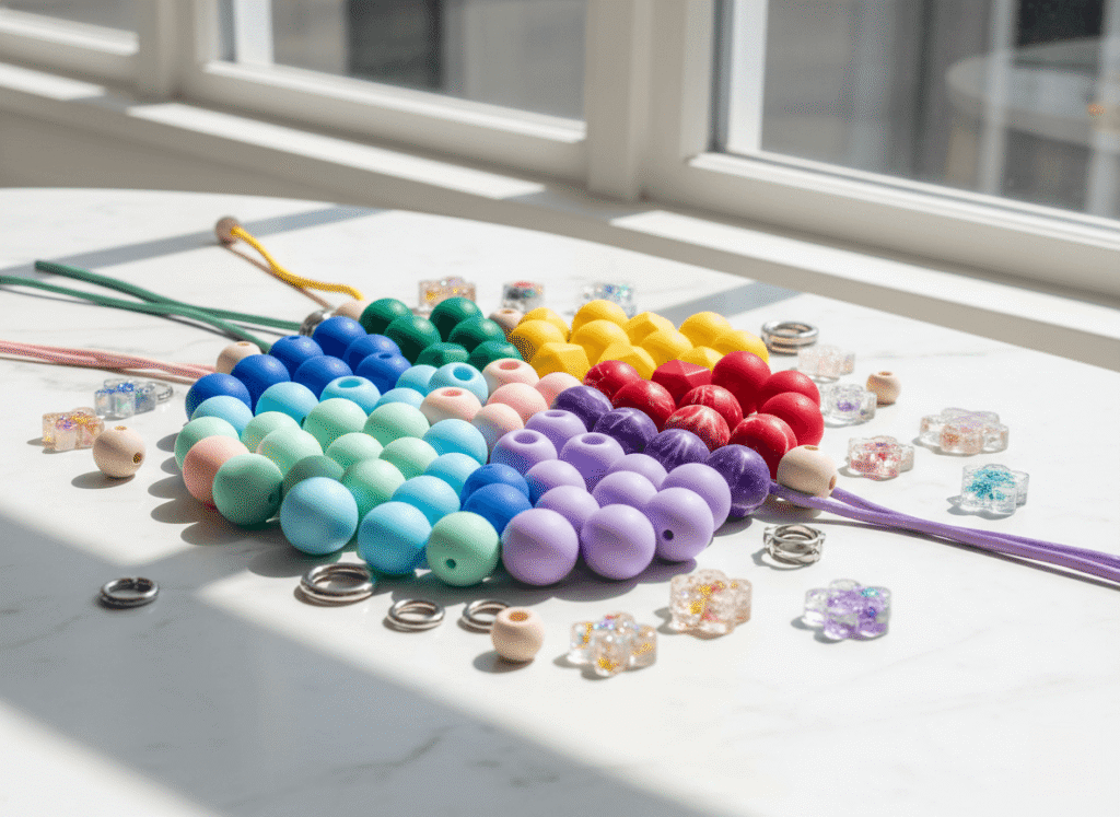 Silicone and metal mixed-material jewelry