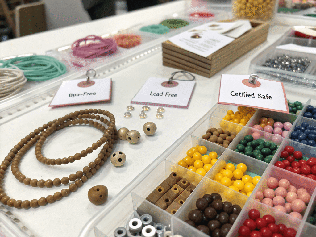 school jewelry project table layout