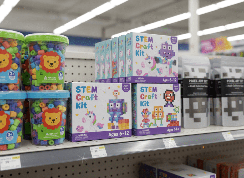 three distinct types of fuse bead packaging