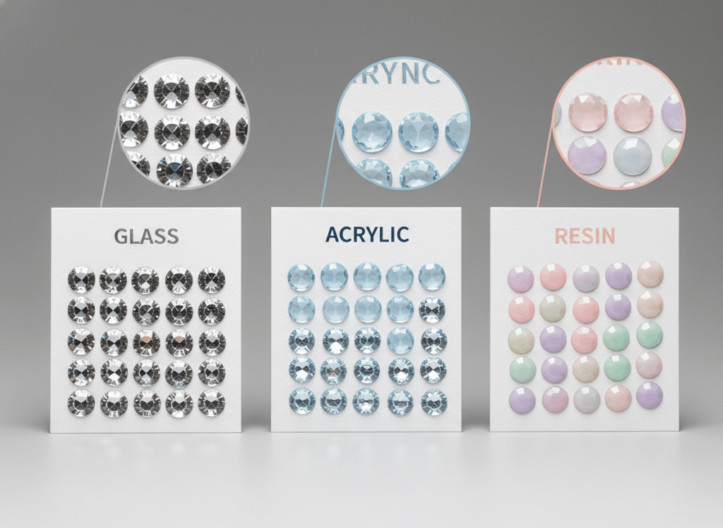 rhinestone diamond painting drills close-up