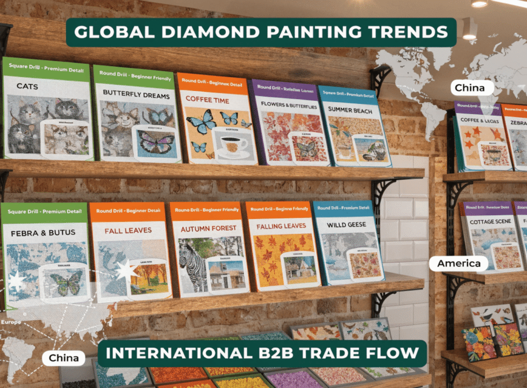 diamond painting retail display